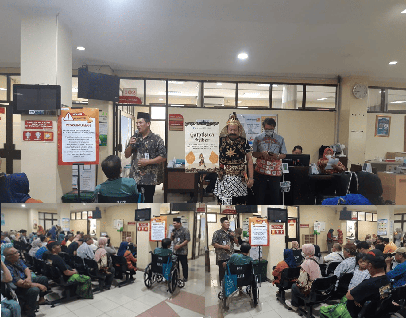 Komitmen Kuat RSUD Haji: Sosialisasi "Gatotkaca Miber" Ajak Pasien dan Keluarga Tolak Segala Bentuk Gratifikasi
